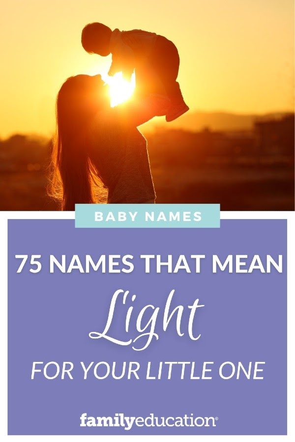 75 Names That Mean Light Pinterest 